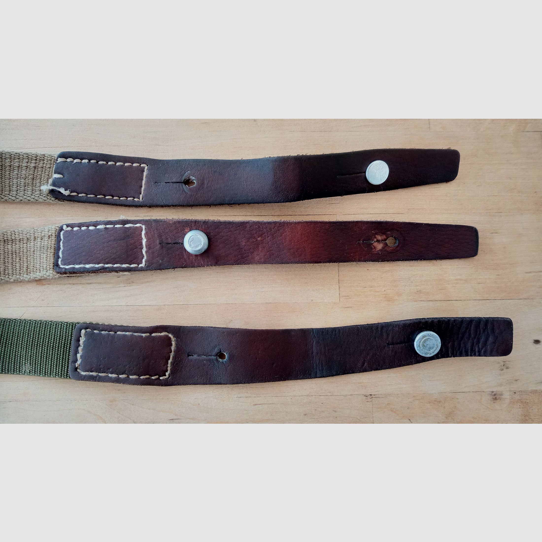 3 gebrauchte Samopal SA VZ.58 Gewehrriemen auch gut geeignet für das Xisico MWN B5 Luftgewehr von Naunin