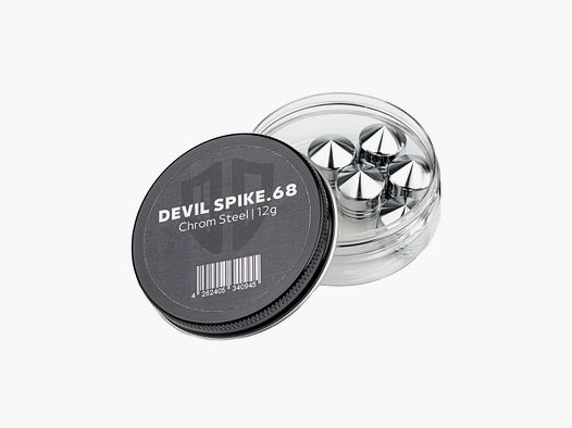10x DEVIL SPIKE.68 | Stahl verchromt | Cal.68 | 12g | ⌀ 17,3mm - HDR68 | Valken Milsig | FSC | AEA Zeus Cal.68