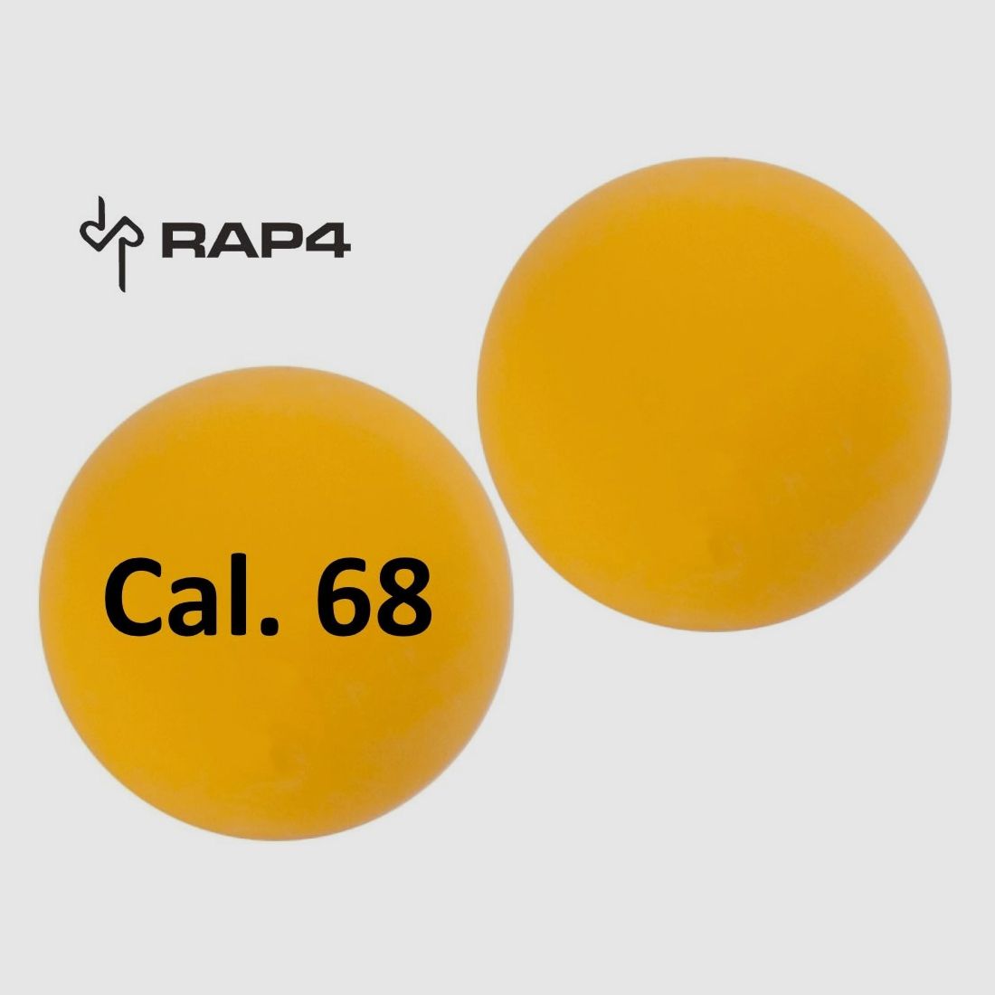 Gummikugeln Rubberballs RAP4 Kaliber .68 gelb 100 StĂĽck