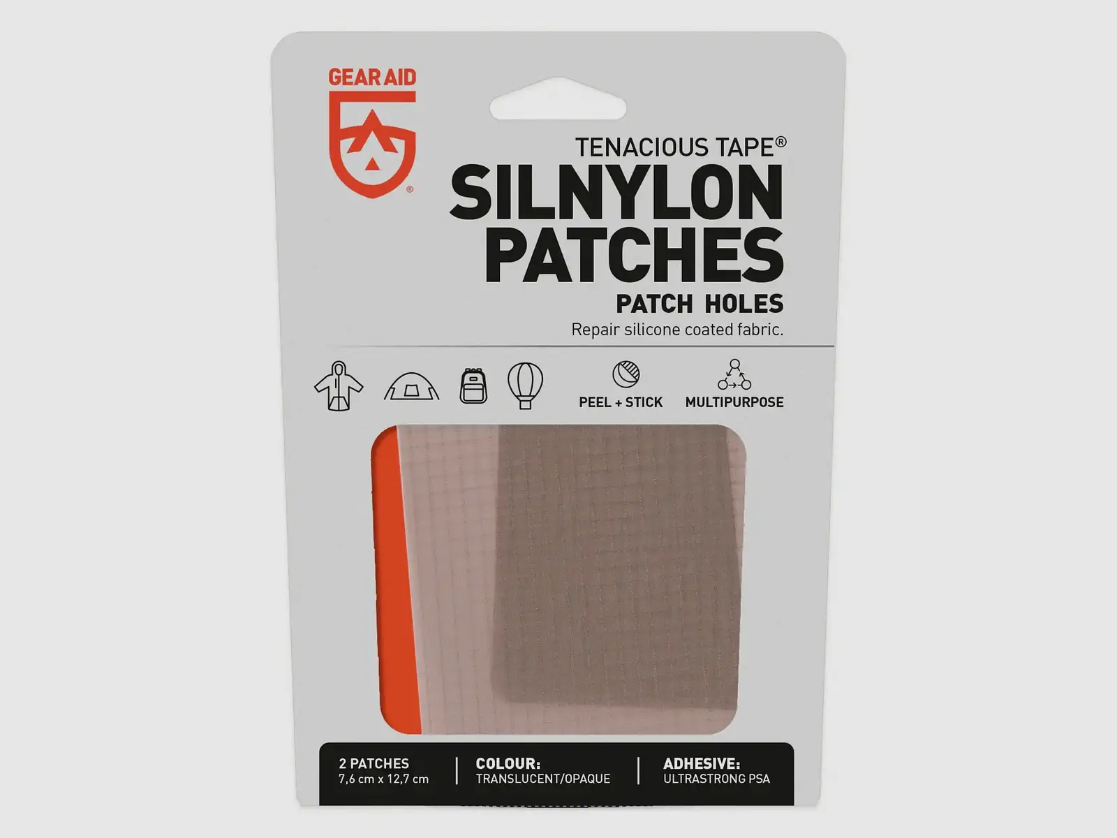 Gear Aid Gear Aid Tenacious Tape Sil-Nylon Patches semi-transparent 2 Stück
