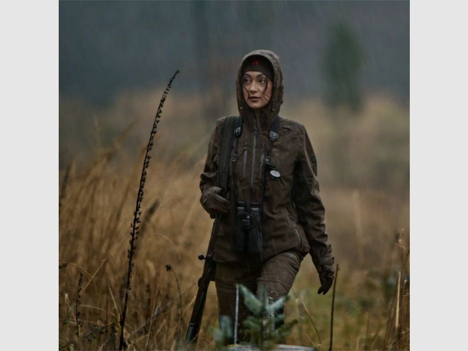 Härkila D-Jacke Aspire HWS mit Kapuze | hunting green, Bild 11 von 16
