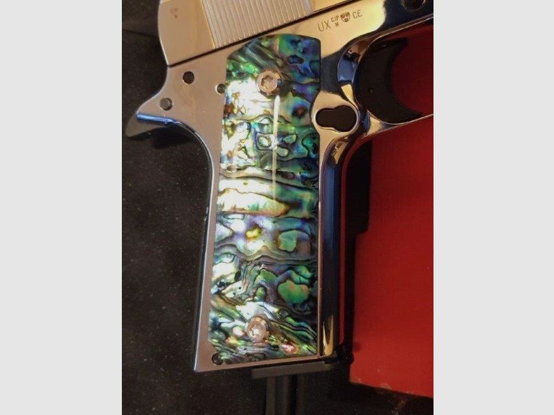 Colt 1911 Chrom, neu, unbeschossen, lange Federführung, Sammlerstück. VB  Preis !