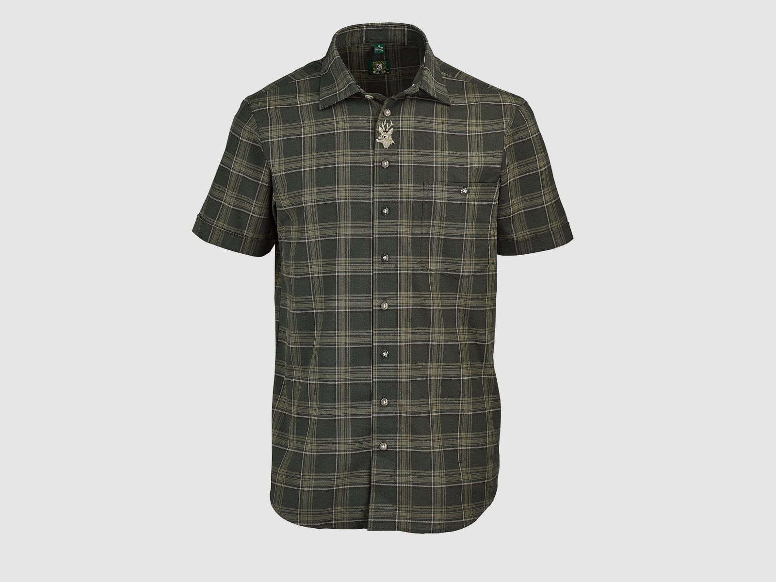 OS-Trachten Camicia a Maniche Corte