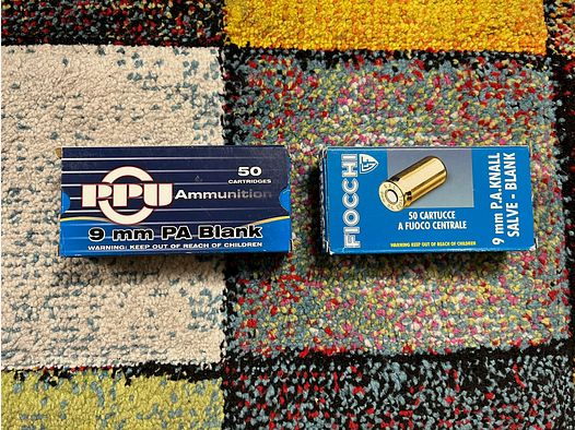 Colección de cartuchos de fogueo de 9 mm Pak 6