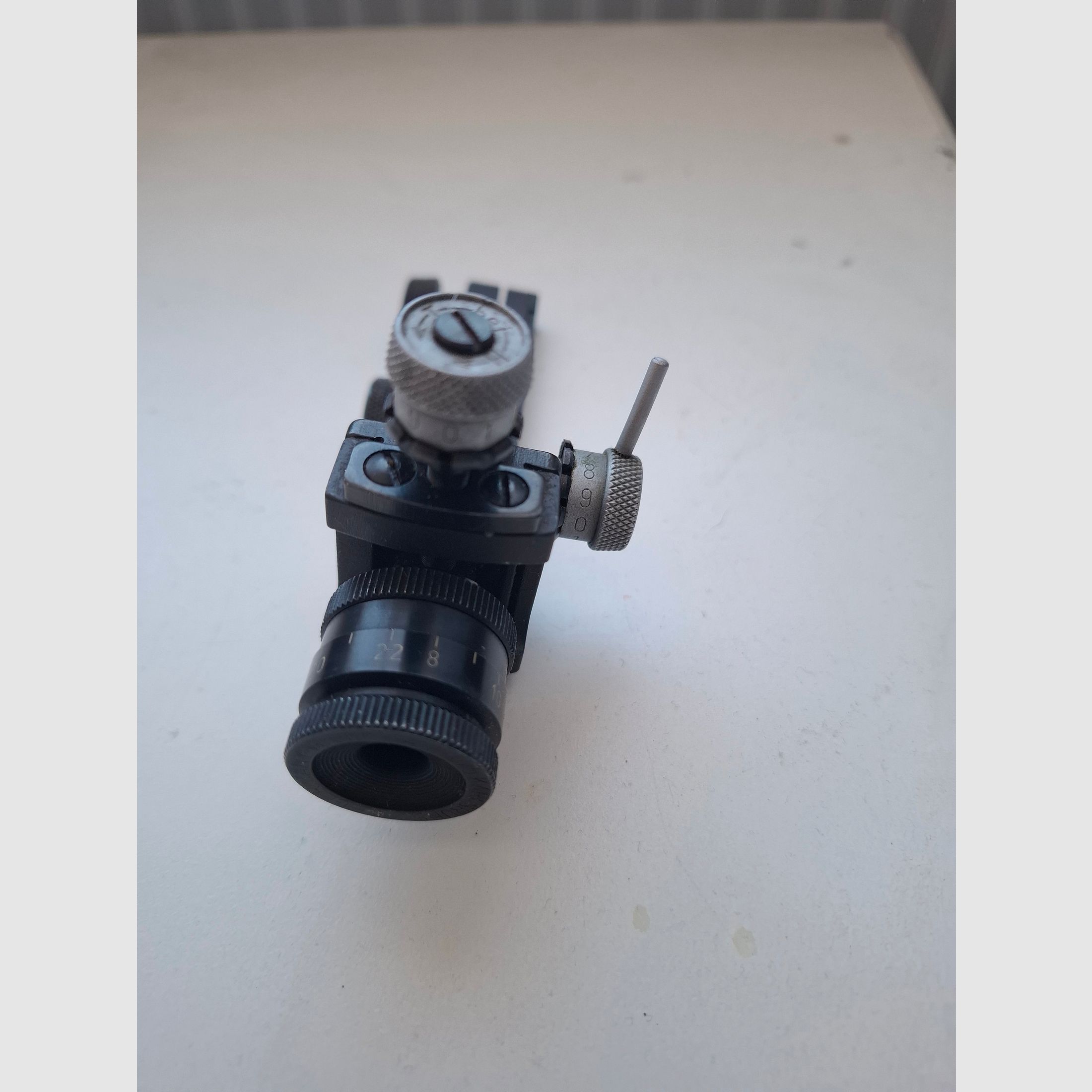 Anschütz Diopter 6705 plus Gehmann Irisblende 8-22 Diopterscheibe D75 Diopterblende