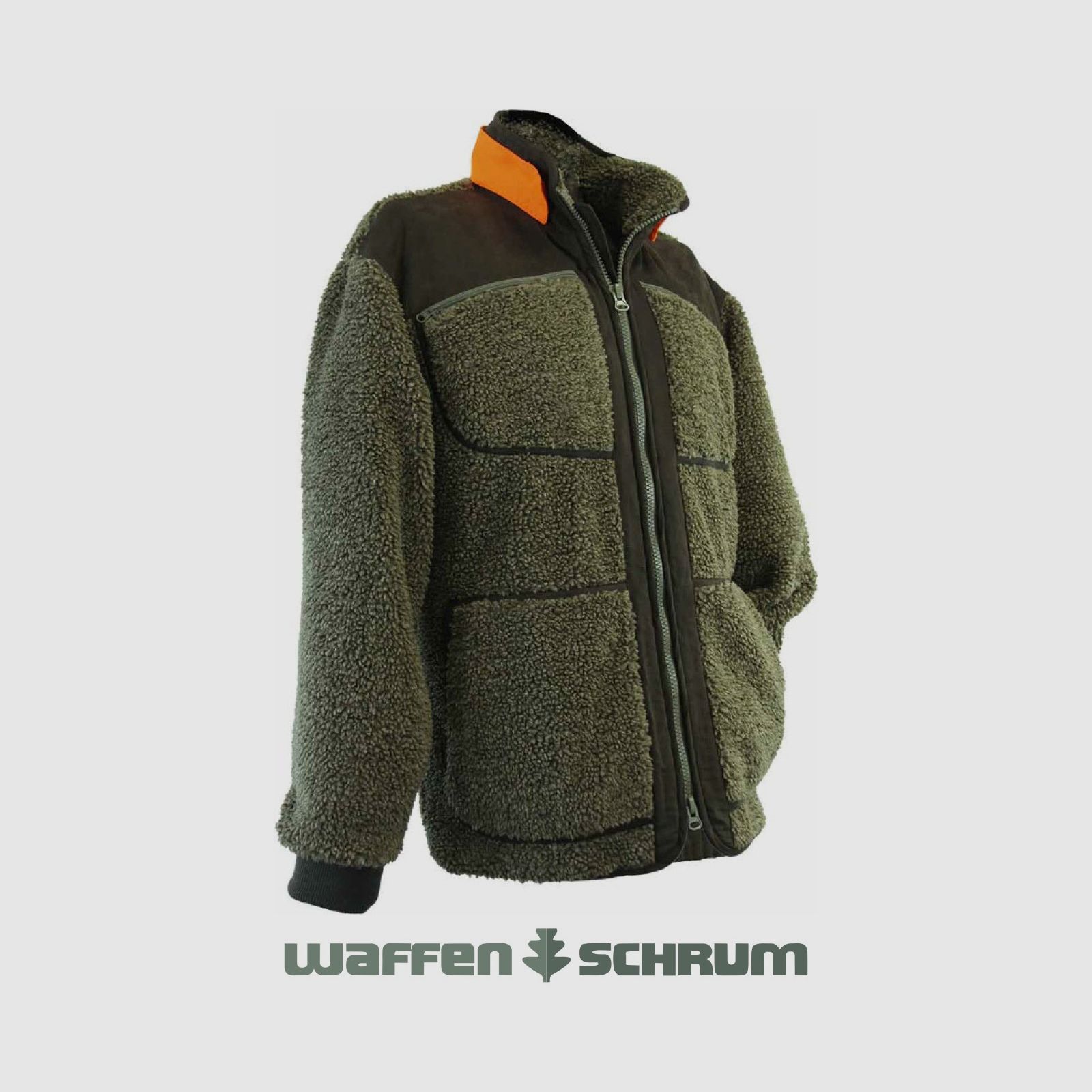 Veste en fausse fourrure AKAH verte