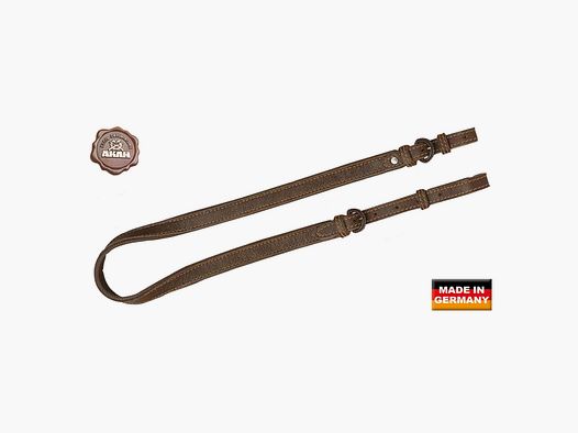 AKAH correa de rifle de cuero de alce