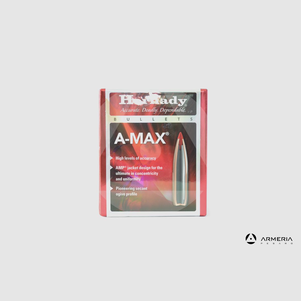 Hornady A-Max Geschosse Kaliber 30 308 – 168 Grain – 100 Stück #30502, Bild 1 von 2