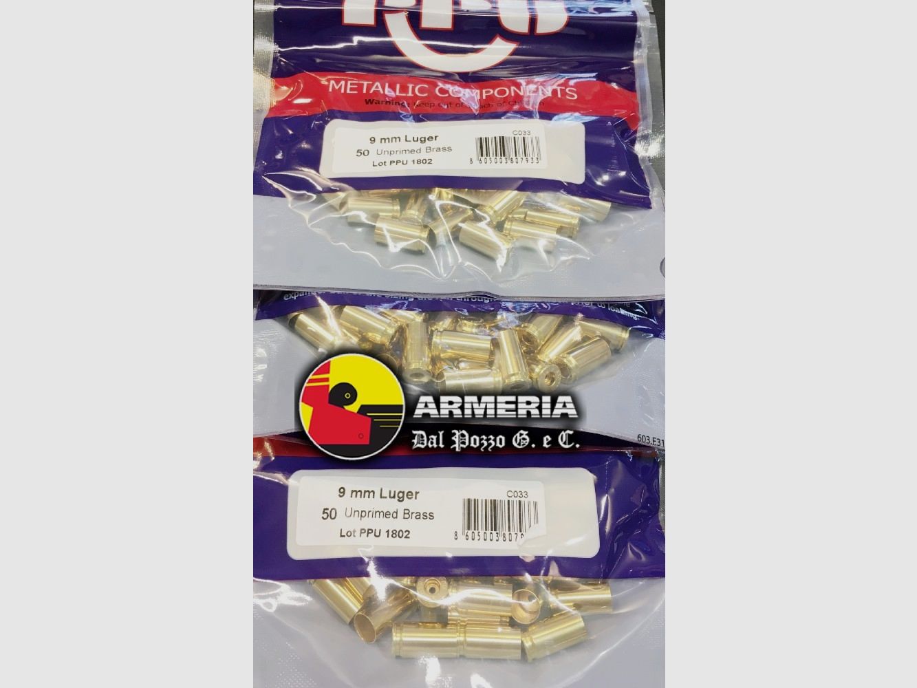 PPU BOSSOLI 9 LUGER