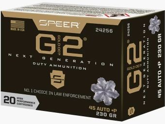 Speer Gold Dot G2 .45 ACP +P 230GR JHP 20 cartuchos