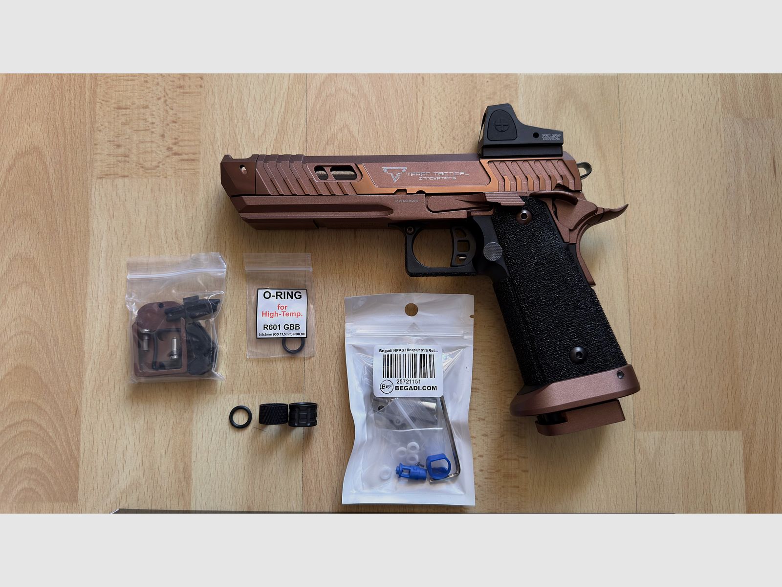 Army Armament TTI Sand Viper (R601) HiCapa GBB „CNC Begadi Upgrade Version“