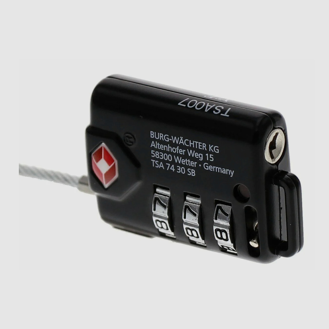 Burg Wächter TSA 74 30 Sicherheits-Zahlenschloss schwarz