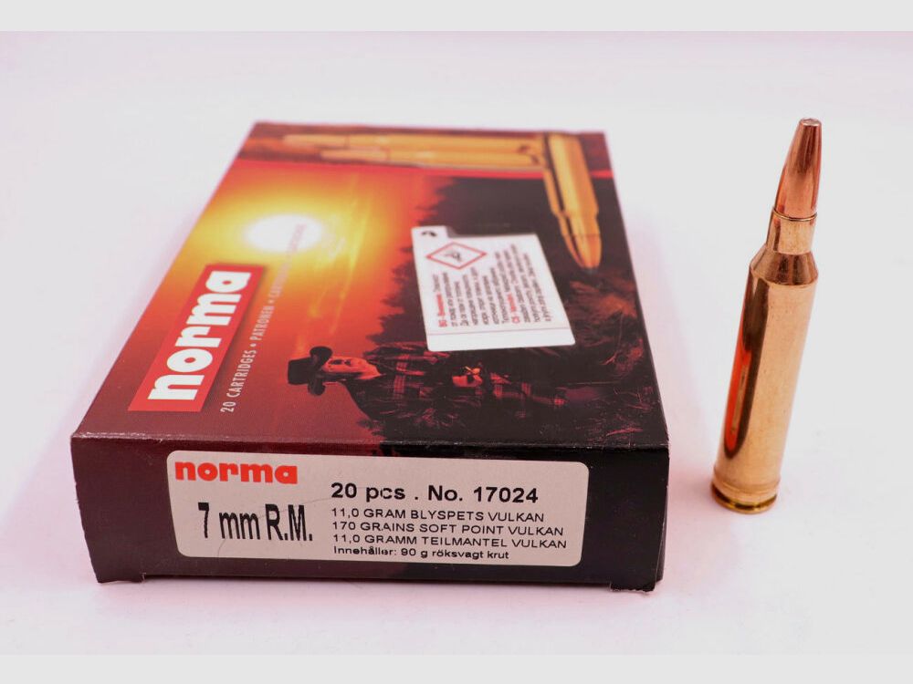 Cartucce per fucile Norma 7mm Rem Mag
