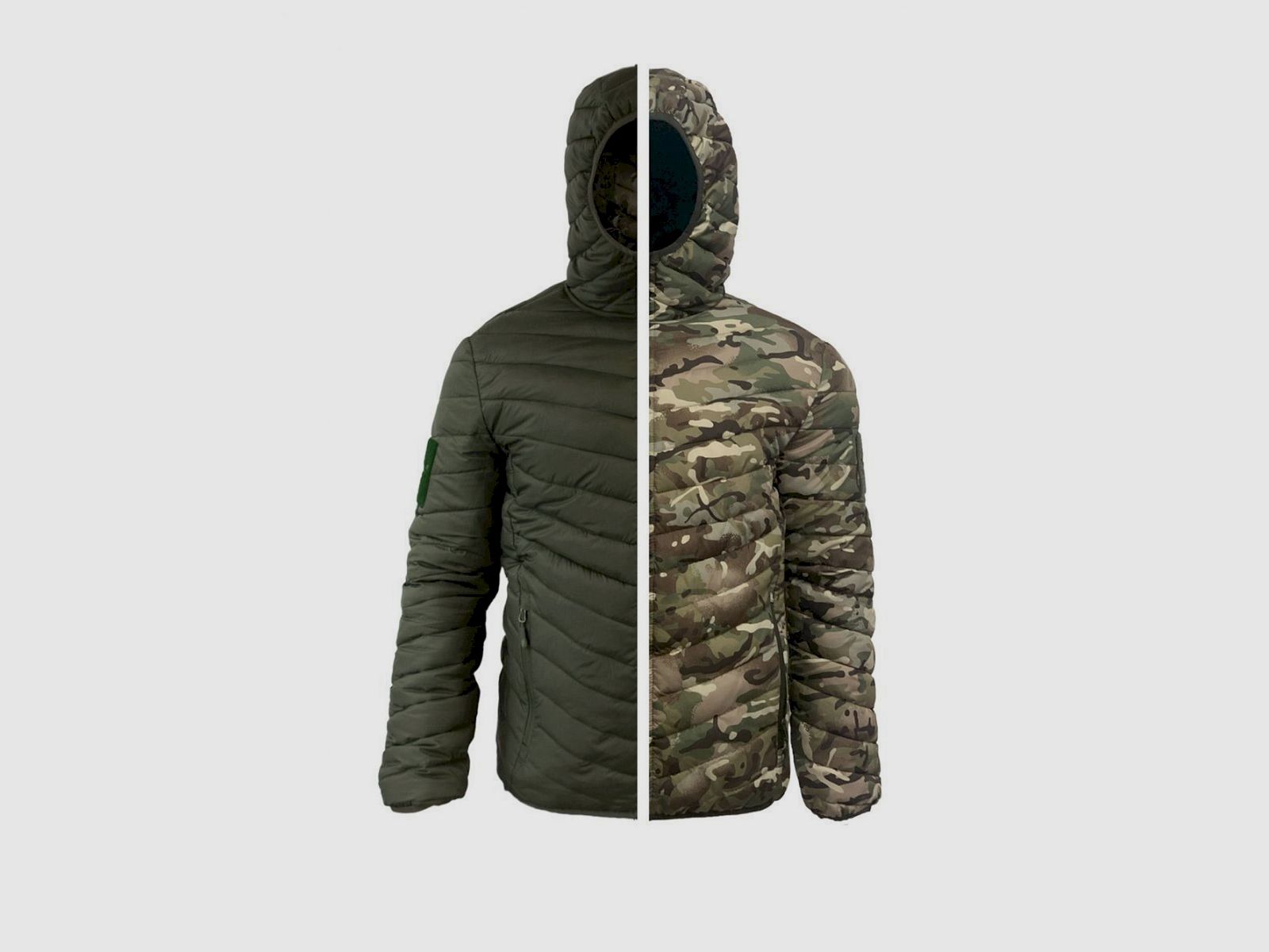 Texar reversible jacket olive / MC camo, image 4 of 6