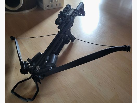 Steambow ONYX – PowerUnit | Selbstspannende Armbrust | inkl. Ersatzsehne & Köcher 