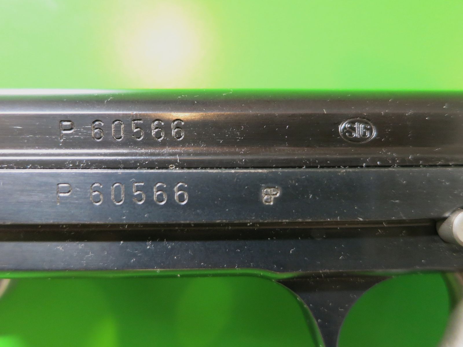 Semi-automatic pistol SIG P210, pistol 49 cal. 9mm Luger, new proof #44-