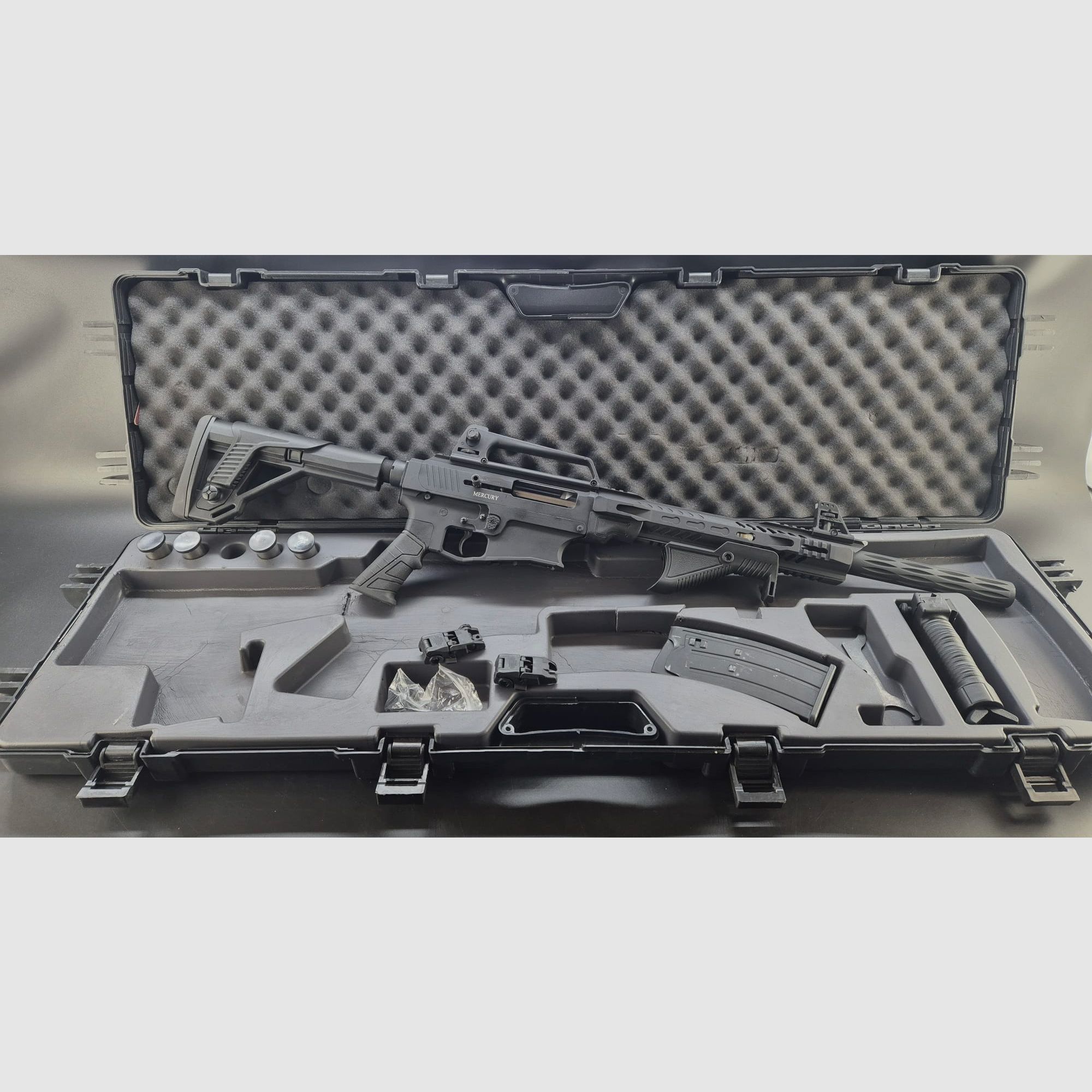 Escopeta semiautomática Mercury Sport DF 12/76, LL=51cm + chokes intercambiables