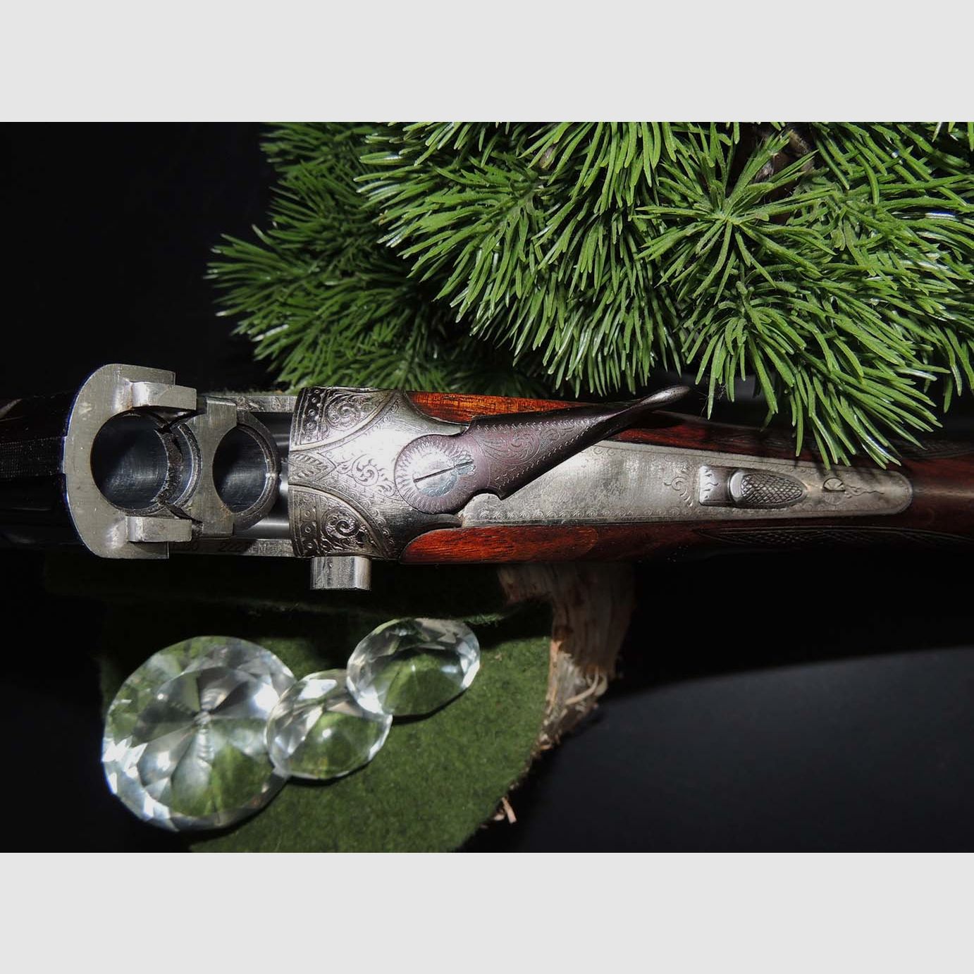Gebrauchte Anton Zoli Bockdoppelflinte Kaliber 20/76 mit Wechsellauf .222 Rem, Bild 2 von 6