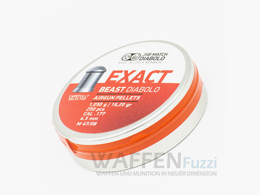 JSB Beast Rundkopf Diabolo Exact calibro 4,52 mm 1,05 grammi