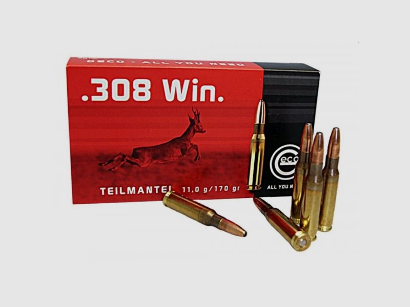GECO TEILMANTEL 308WIN - 170 GRS. - 20 SCHUSS