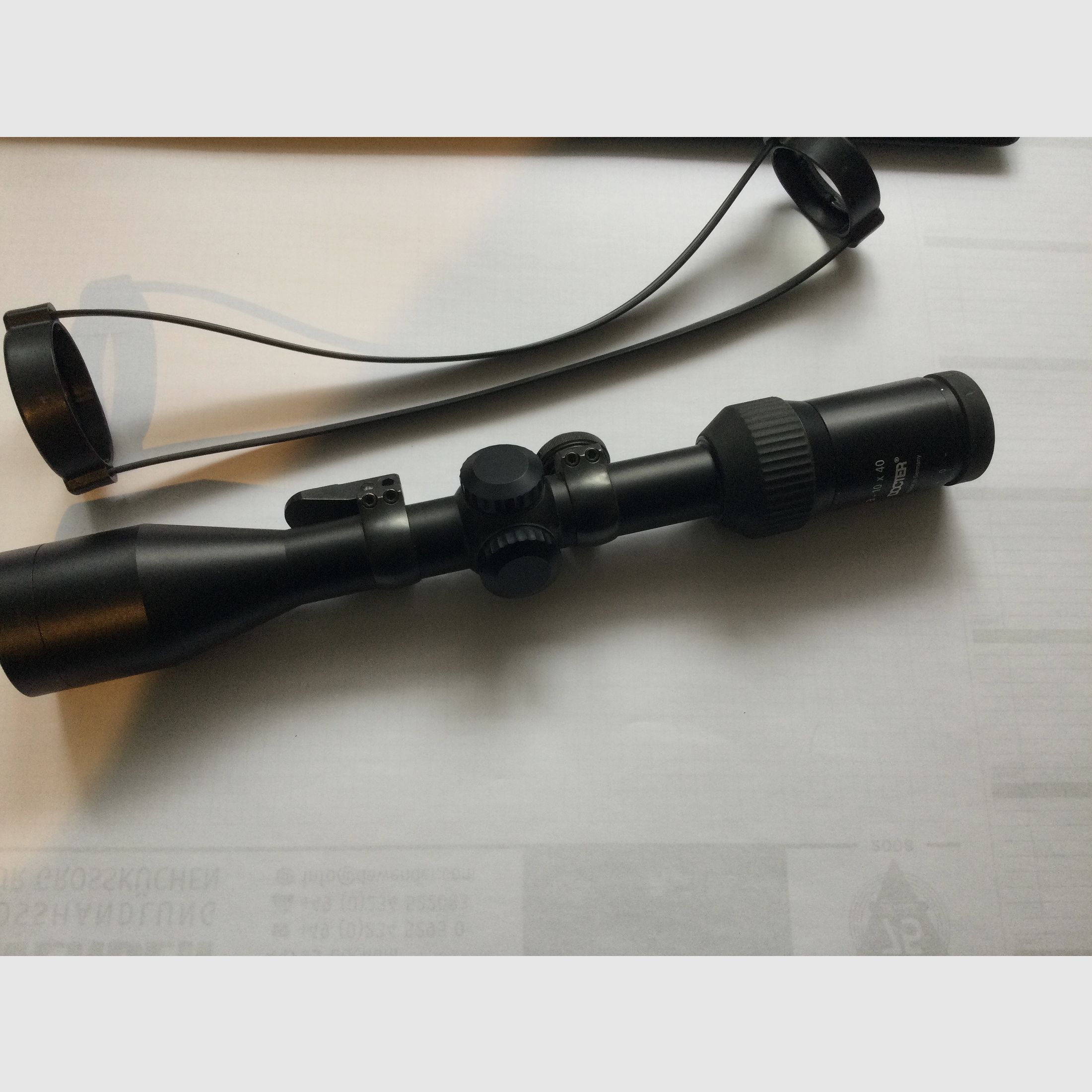 Zielfernrohr, Docter, Gebraucht aus Nachlass. 3-10x40