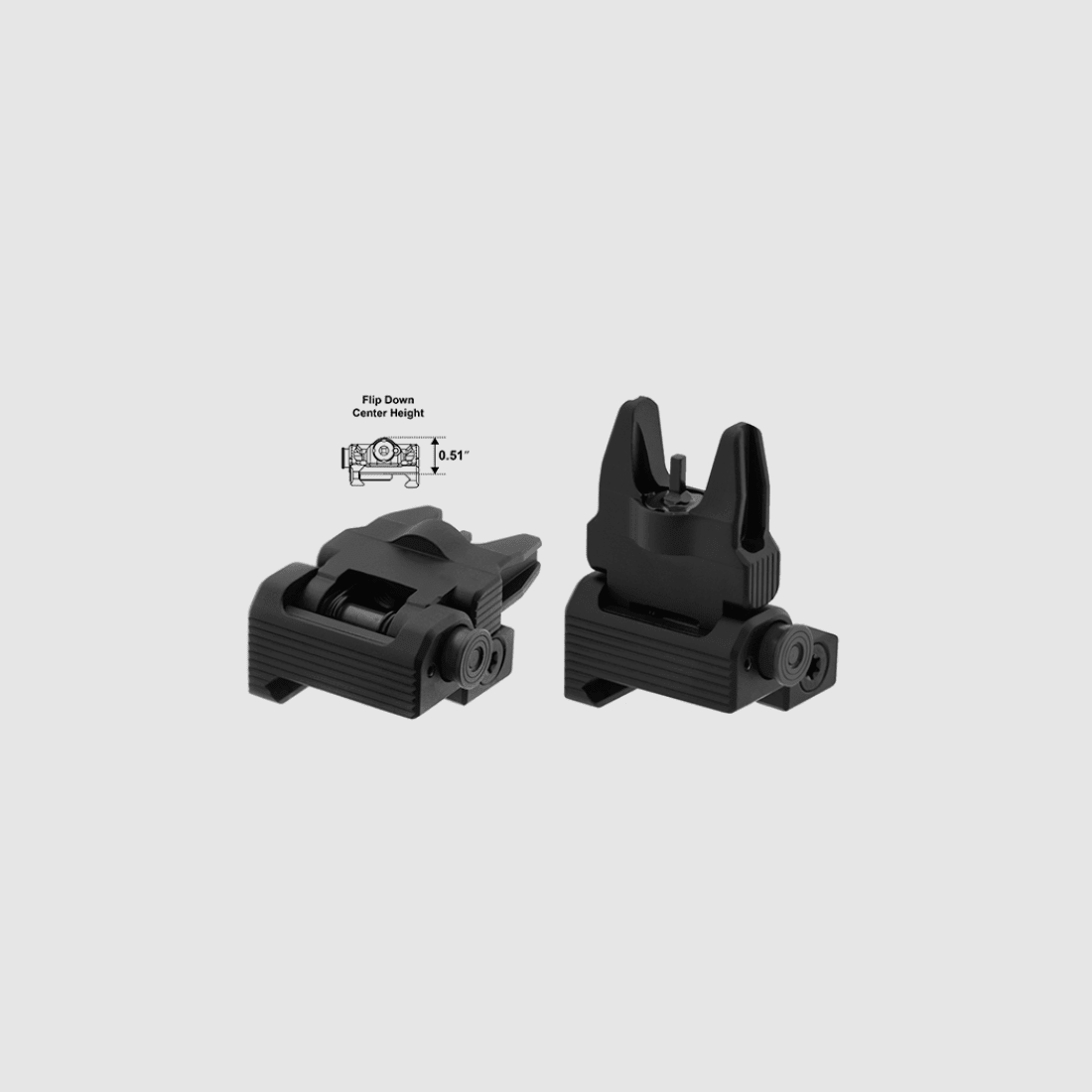 UTG ACCU-SYNC Spring-Loaded AR15 Flip-up Front Sight Korn, Bild 2 von 2