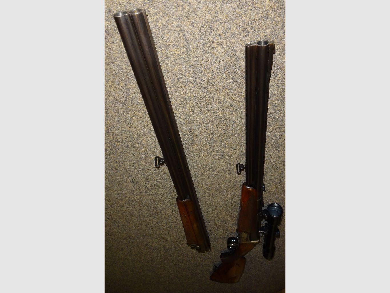 BBF /BDF HEYM Mod. 88 7x57R +16/70 con canna intercambiabile su BDF 16/70. Con "Kaps" ZF 4 volte. Spedizione in tutta l'UE