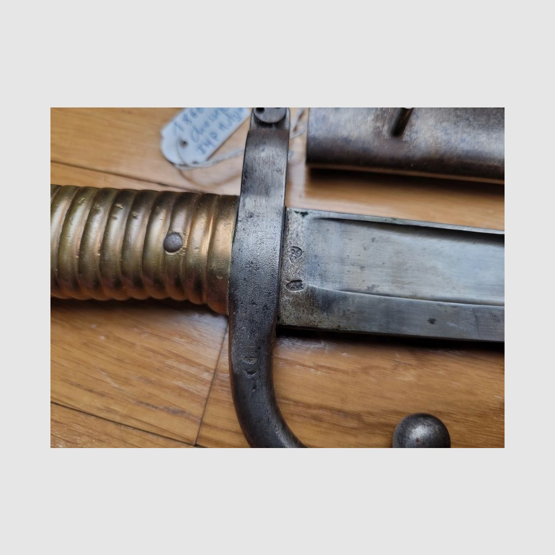 Sehr schöne Chassepot-Bajonett – Kaiserliche Manufaktur Mützig – März 1868 – mit Nummer – Perfekter Zustand, Bild 10 von 13