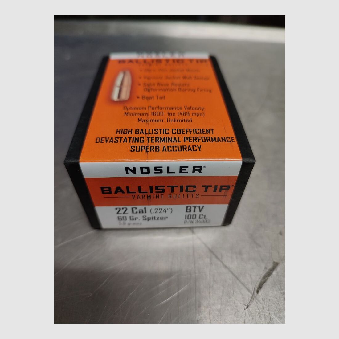 Nosler Geschosse Ballistic Tip 60grs.