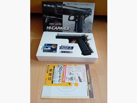  Tokyo Marui Hi-Capa 4.3 elektr. BlowBack EBB 6mm BB schwarz 