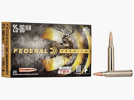 Federal Premium Barnes TSX .25-06 Rem. 115GR HP 20 Patronen