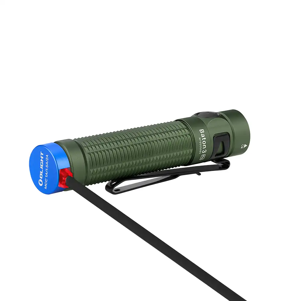 Wiederaufladbare EDC LED-Taschenlampe Baton 3 Pro 1.500 Lumen CW Olight Kupfer, Bild 18 von 20