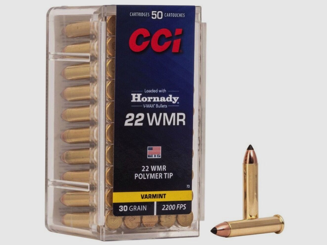 CCI V-Max 30grs 50St .22wmr