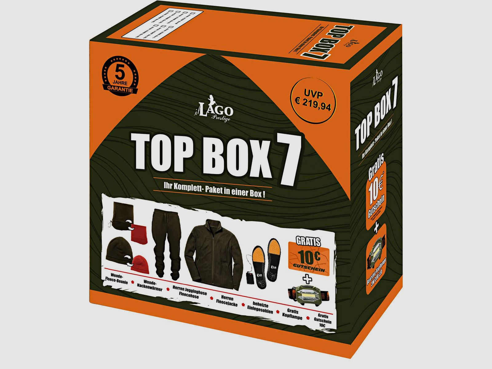 Top Box 7 Hommes, Taille : 4XL