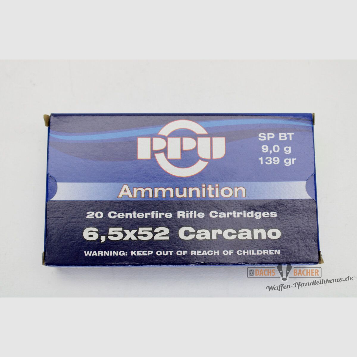 PPU Privi Partizan 6,5x52 Carcano 9,0g/139gr SP Teilmantel 20 Schuß
