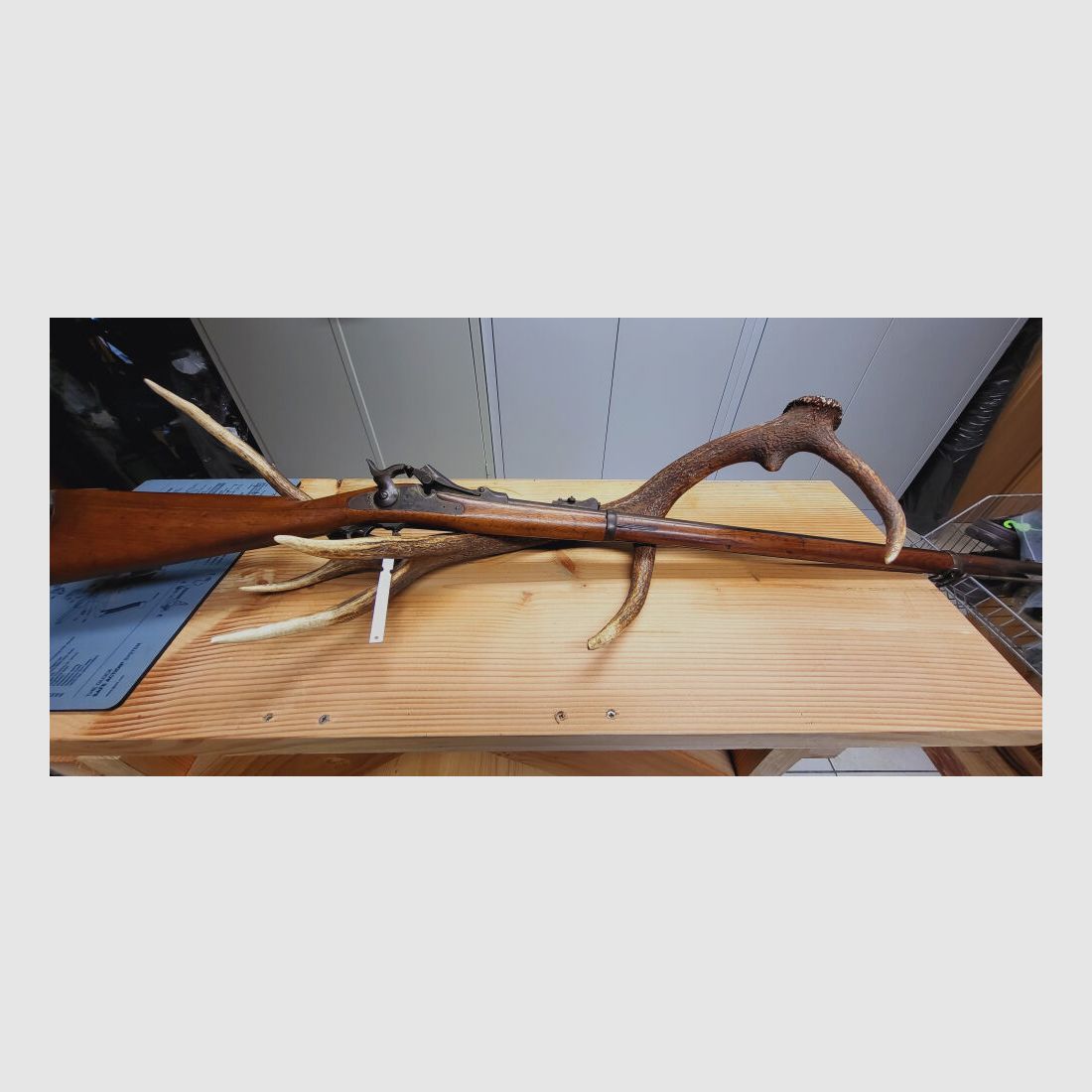 Springfield 1878 mit Original Munitionstasche