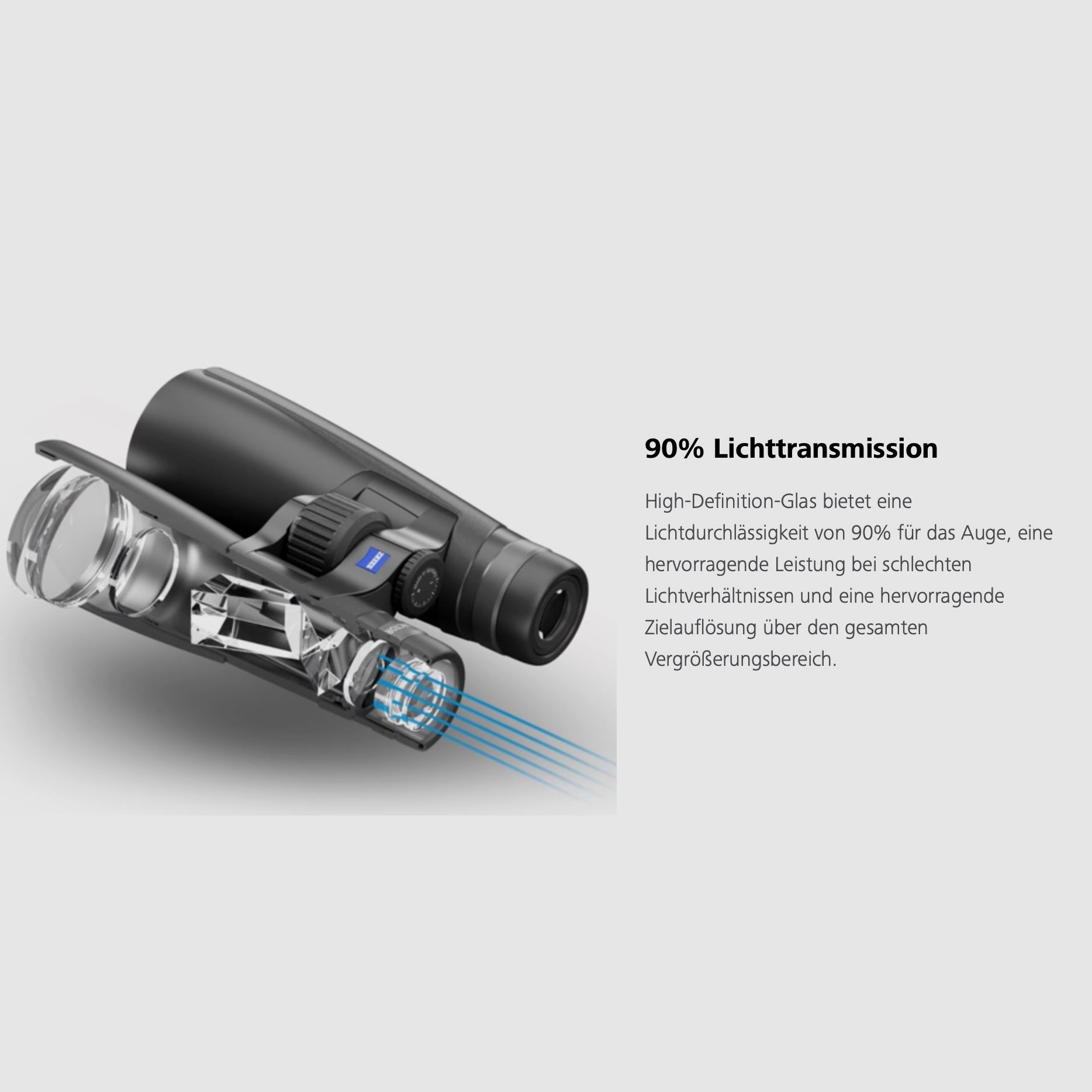 ZEISS Conquest HD 8x56 Fernglas mit Tragriemen Tasche und Stativadapter