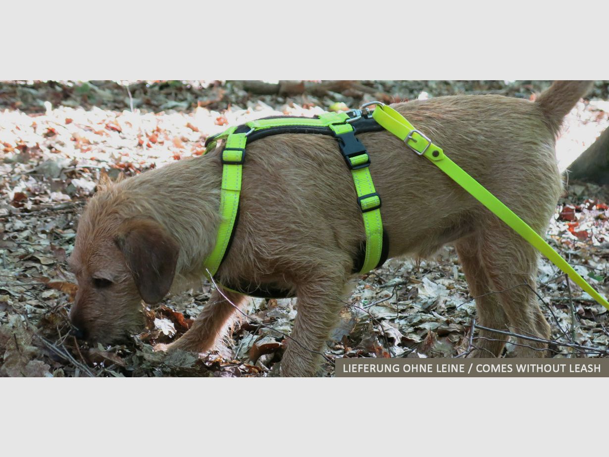 AKAH Brustgeschirr Tracker neongelb