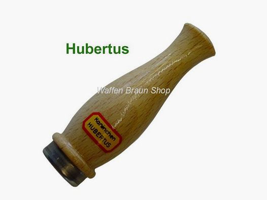HUBERTUS Queja de liebres y conejos de madera pulida.