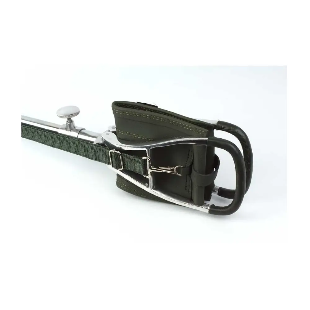Steel and Leather Seat Stick, image 2 of 3