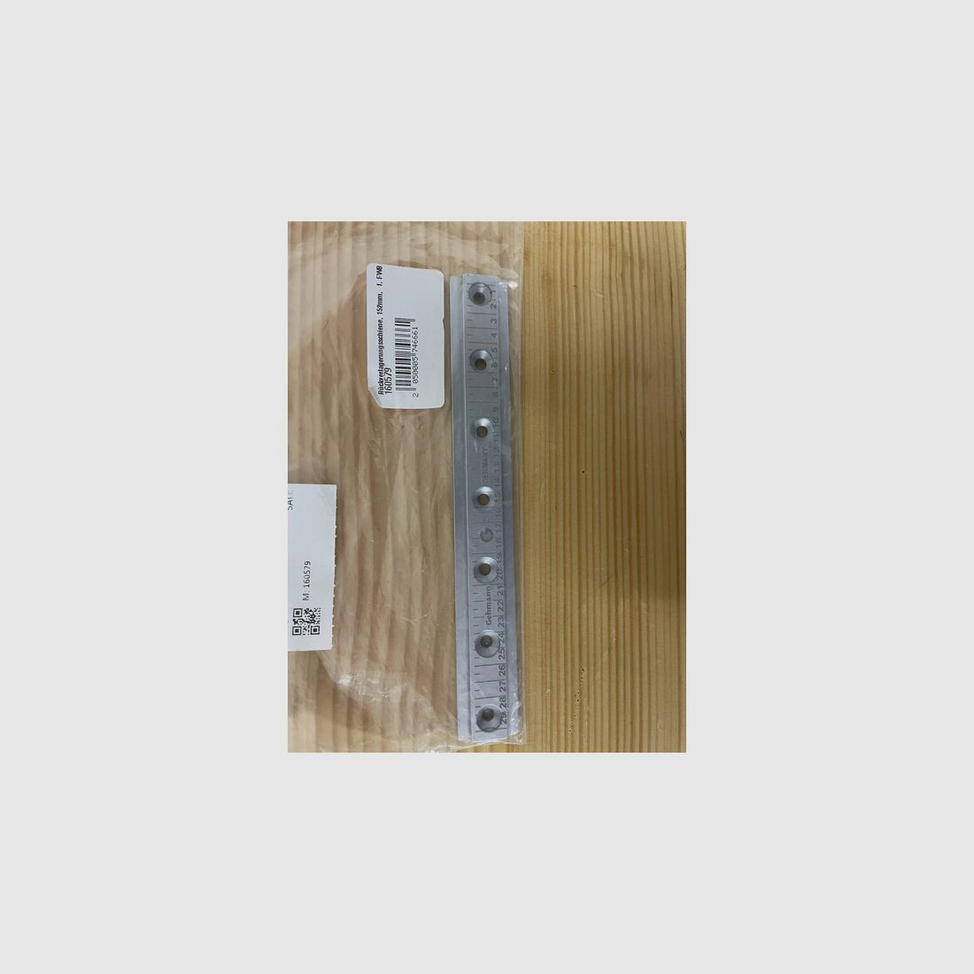 Rückverlagerungsschiene, mit Skala,. Länge 152mm, für FWB