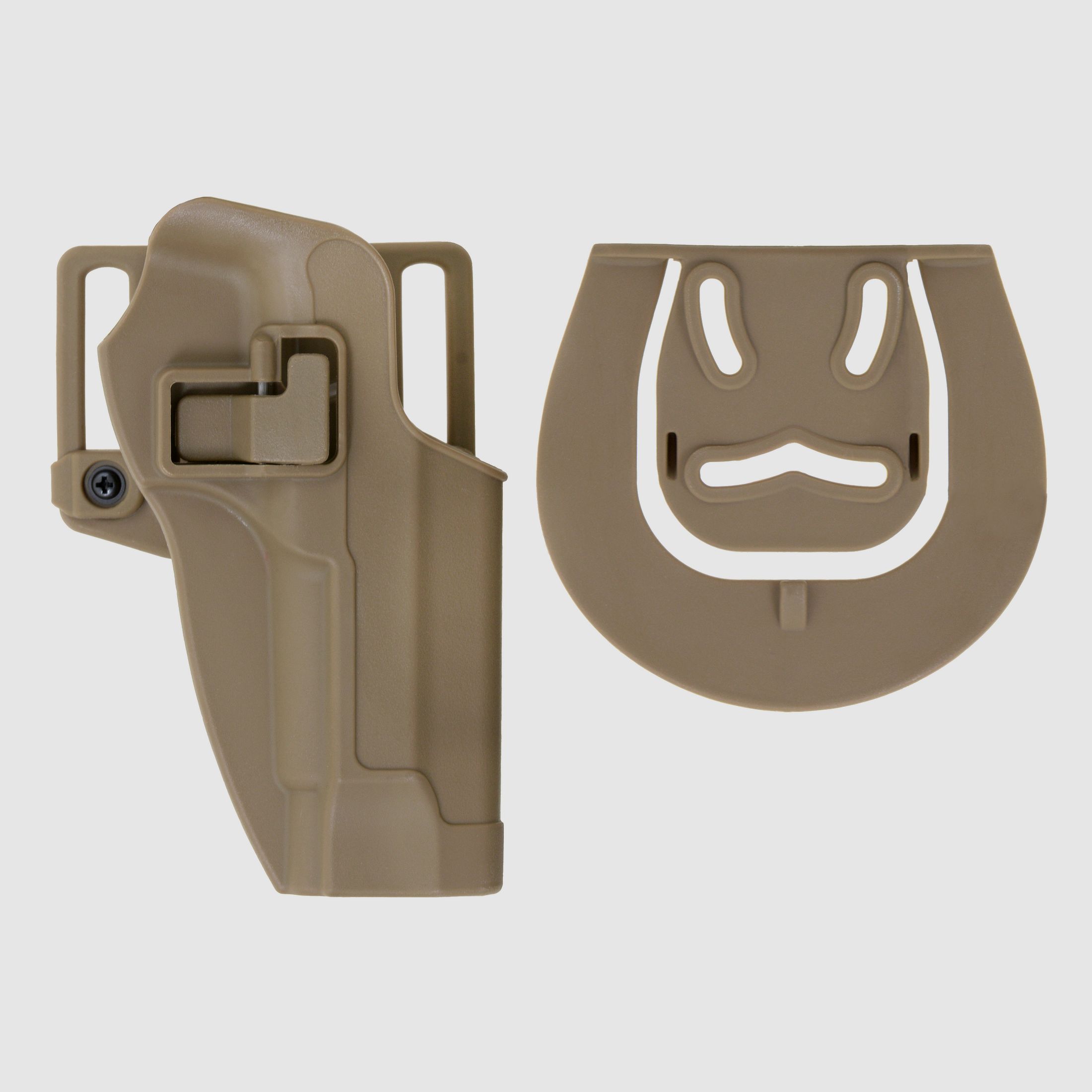 Quick-Draw Pistol Holster with Locking Mechanism for M9 - Tan [CS]