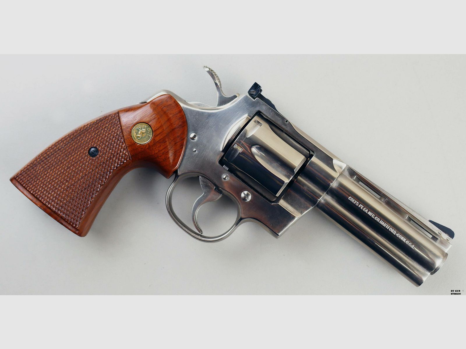 Revolver Colt mod. Python Nickel cal. 357 Mag. n° de série 83407E, image 4 sur 14