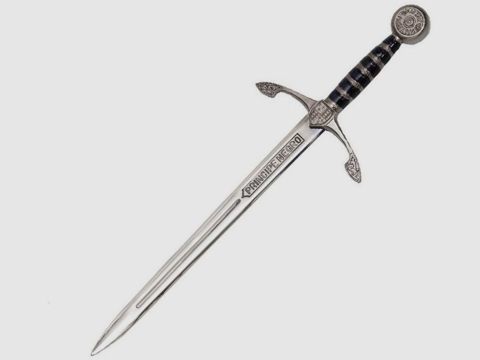 Miniatur Schwert schwarzer Ritter