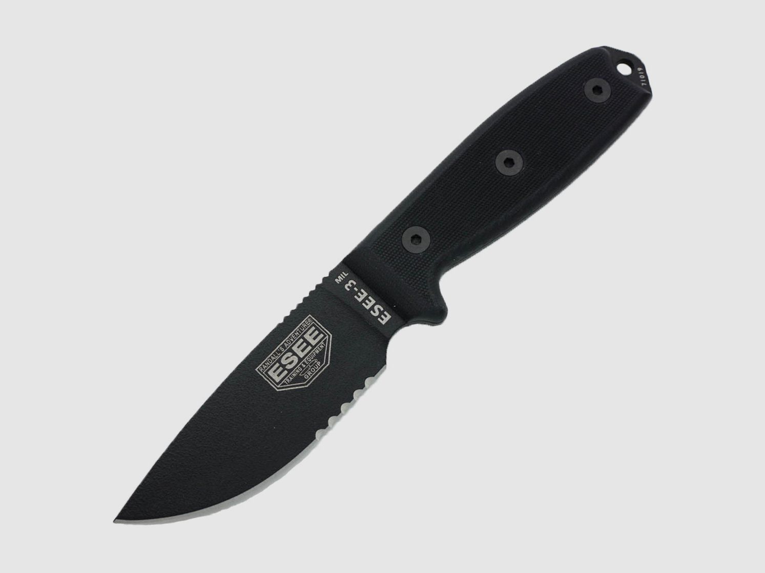 Survivalmesser MODEL 3 MIL, Teilwellenschliff, Bild 1 von 2