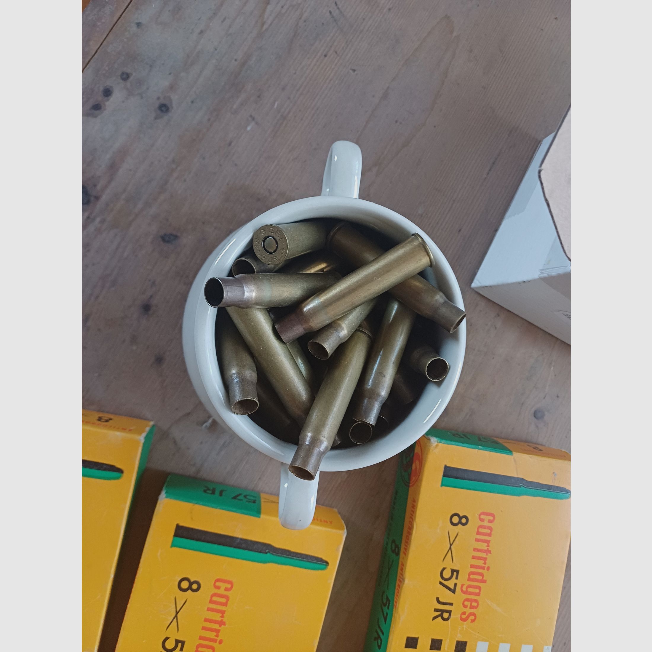 8x57 IR cases and bullets