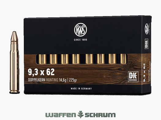 RWS Doppelkern 14,6g - 226gr 9,3x62