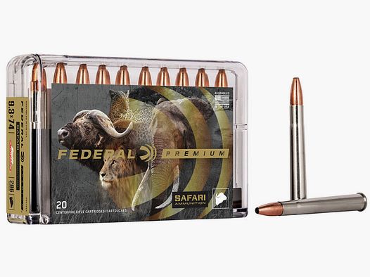 Federal Premium Safari Swift A-Frame 9,3x74 R 286GR JSP 20 Patronen