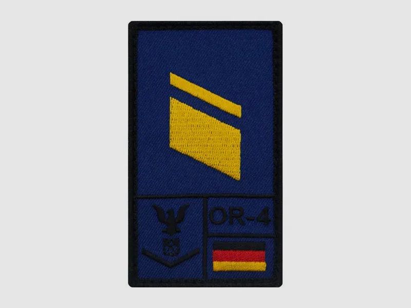 Café Viereck Café Viereck Rank Patch Stabskorporal Marine rechts blau