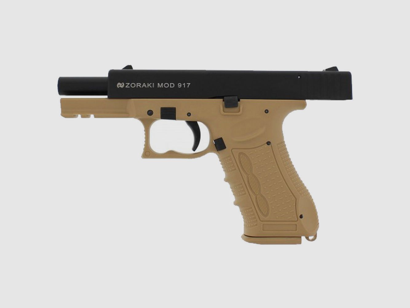 Zoraki 917 Desert Schreckschuss 9 mm P.A.K. im Set mit Platzpatronen